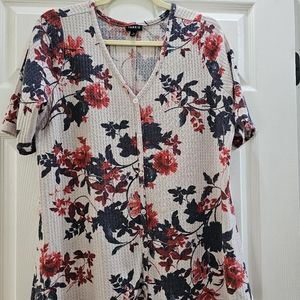 Torrid. Short sleeve waffle top